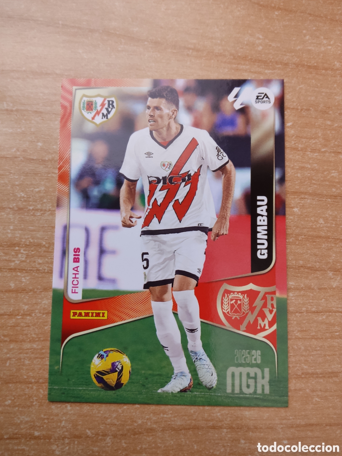 Cromos de f&uacute;tbol: 298 BIS GUMBAU RAYO VALLECANO MEGACRACKS 2025 2026