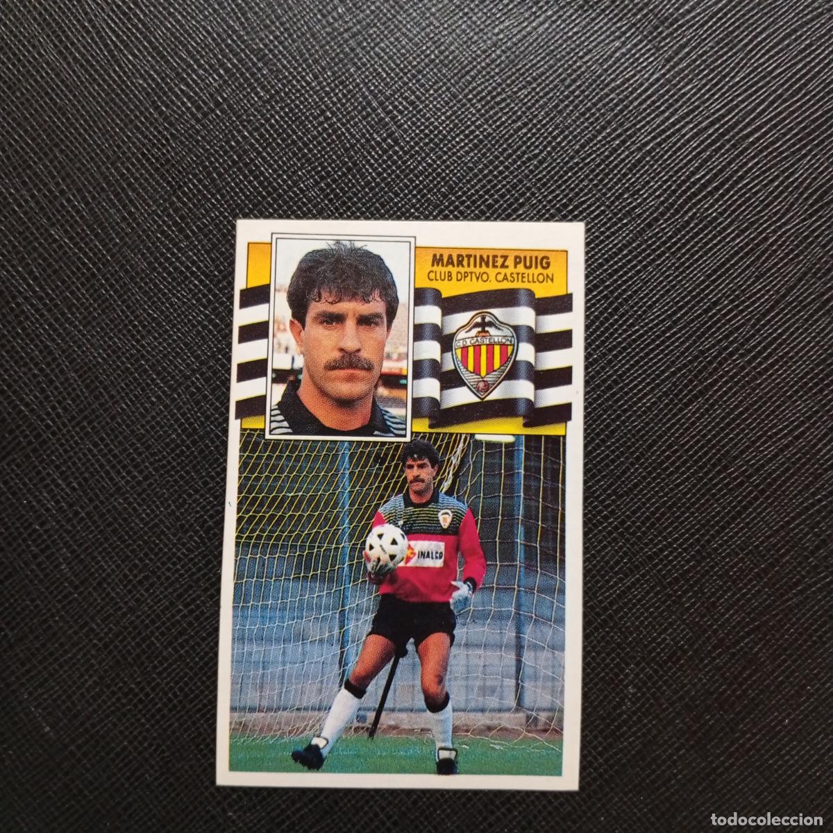 Cartes &agrave; collectionner de Football: MARTINEZ PUIG CASTELLON ESTE 1990 1991 CROMO FUTBOL LIGA 90 91 - DESPEGADO - A37 PG442