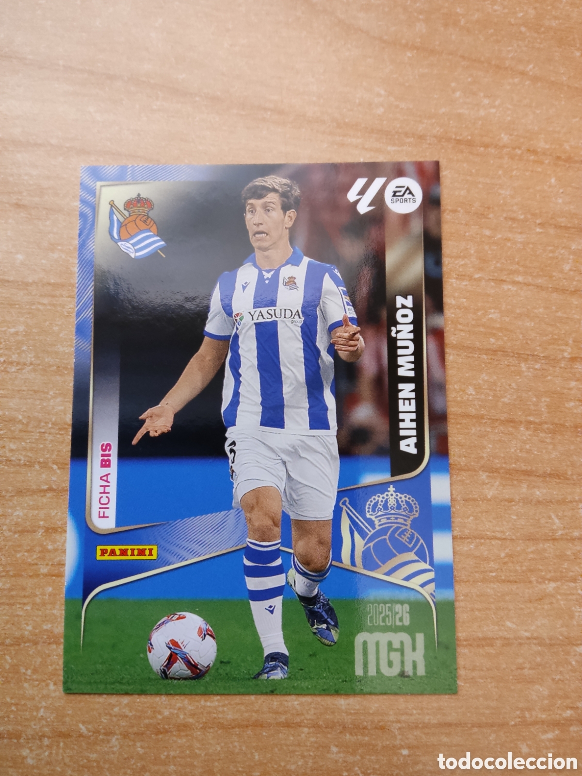 Cromos de f&uacute;tbol: 314 BIS AIHEN MU&Ntilde;OZ REAL SOCIEDAD MEGACRACKS 2025 2026