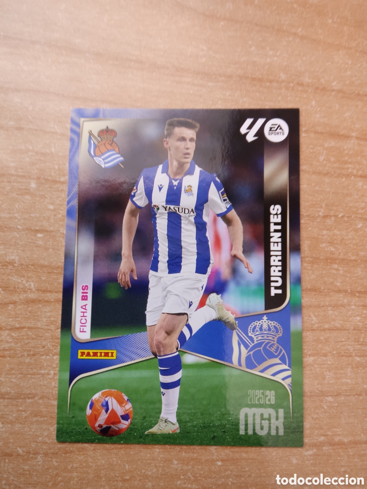 Cromos de f&uacute;tbol: 315 BIS TURRIENTES REAL SOCIEDAD MEGACRACKS 2025 2026