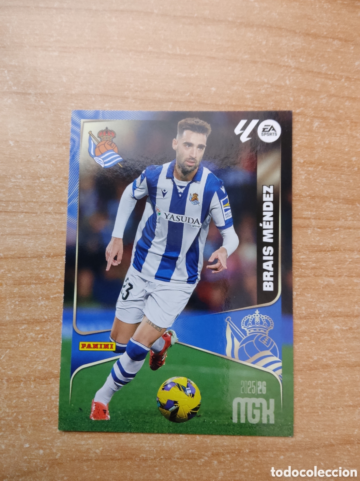 Cromos de f&uacute;tbol: 317 BRAIS MENDEZ REAL SOCIEDAD MEGACRACKS 2025 2026