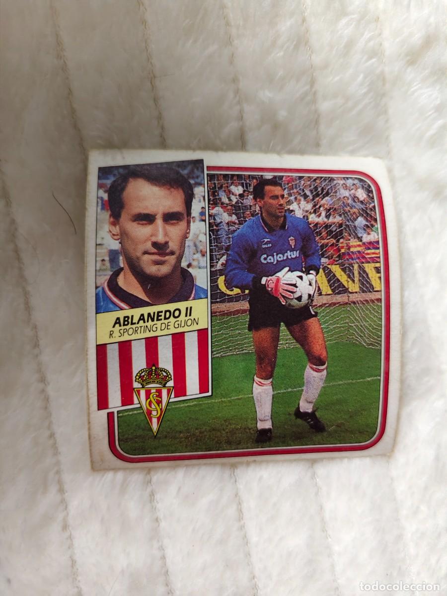 Cromos de f&uacute;tbol: EDICIONES ESTE 89 90 ABLANEDO II REAL SPORTING DE GIJON 1989 1990 DESPEGADO RECUPERADO ALBUM AAQ