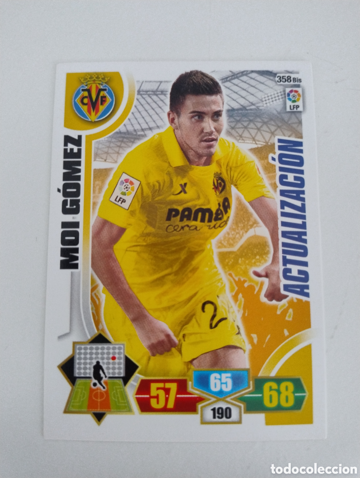 Football Stickers: 358 bis - Moi G&oacute;mez - Villarreal - Adrenalyn XL Liga 2013 - 2014 Actualizaci&oacute;n