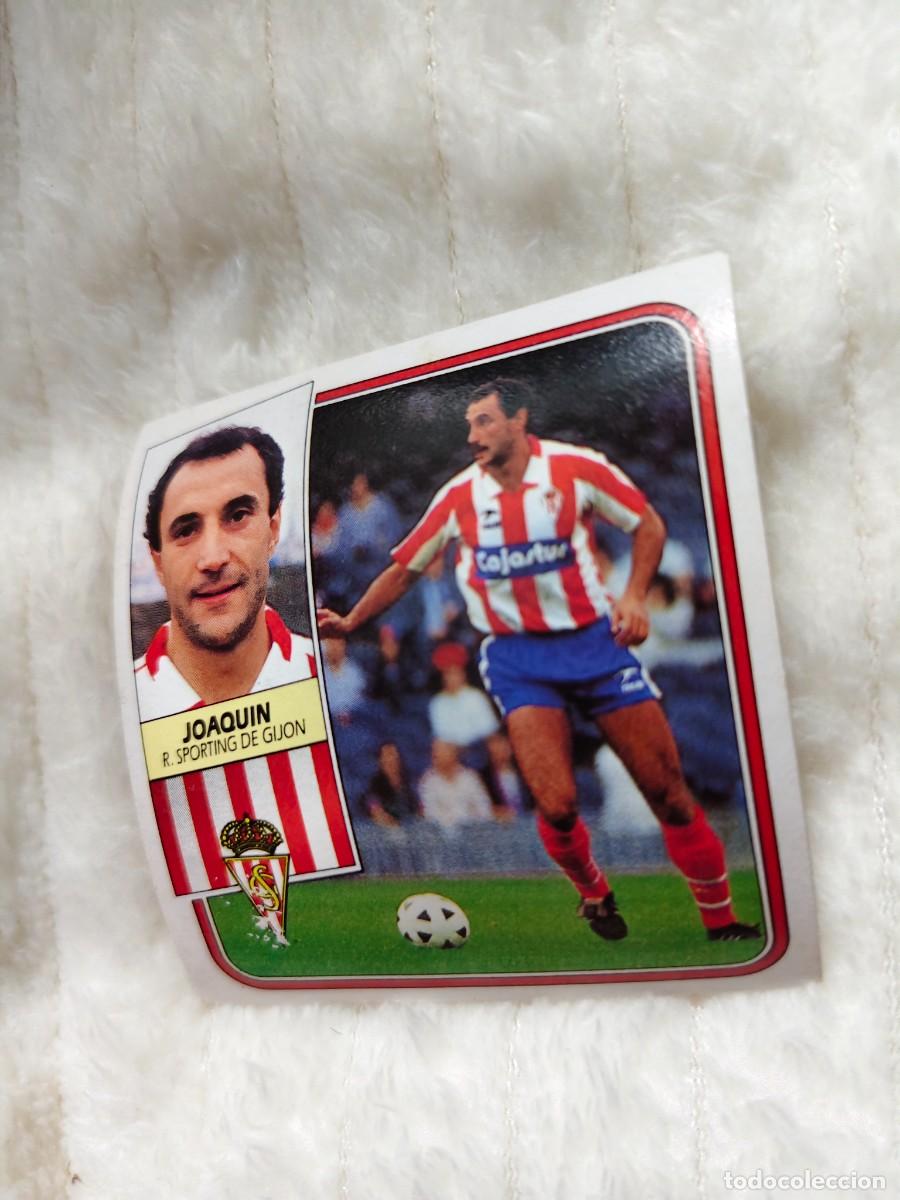 Cromos de f&uacute;tbol: EDICIONES ESTE 89 90 JOAQUIN REAL SPORTING DE GIJON 1989 1990 DESPEGADO RECUPERADO ALBUM AAQ