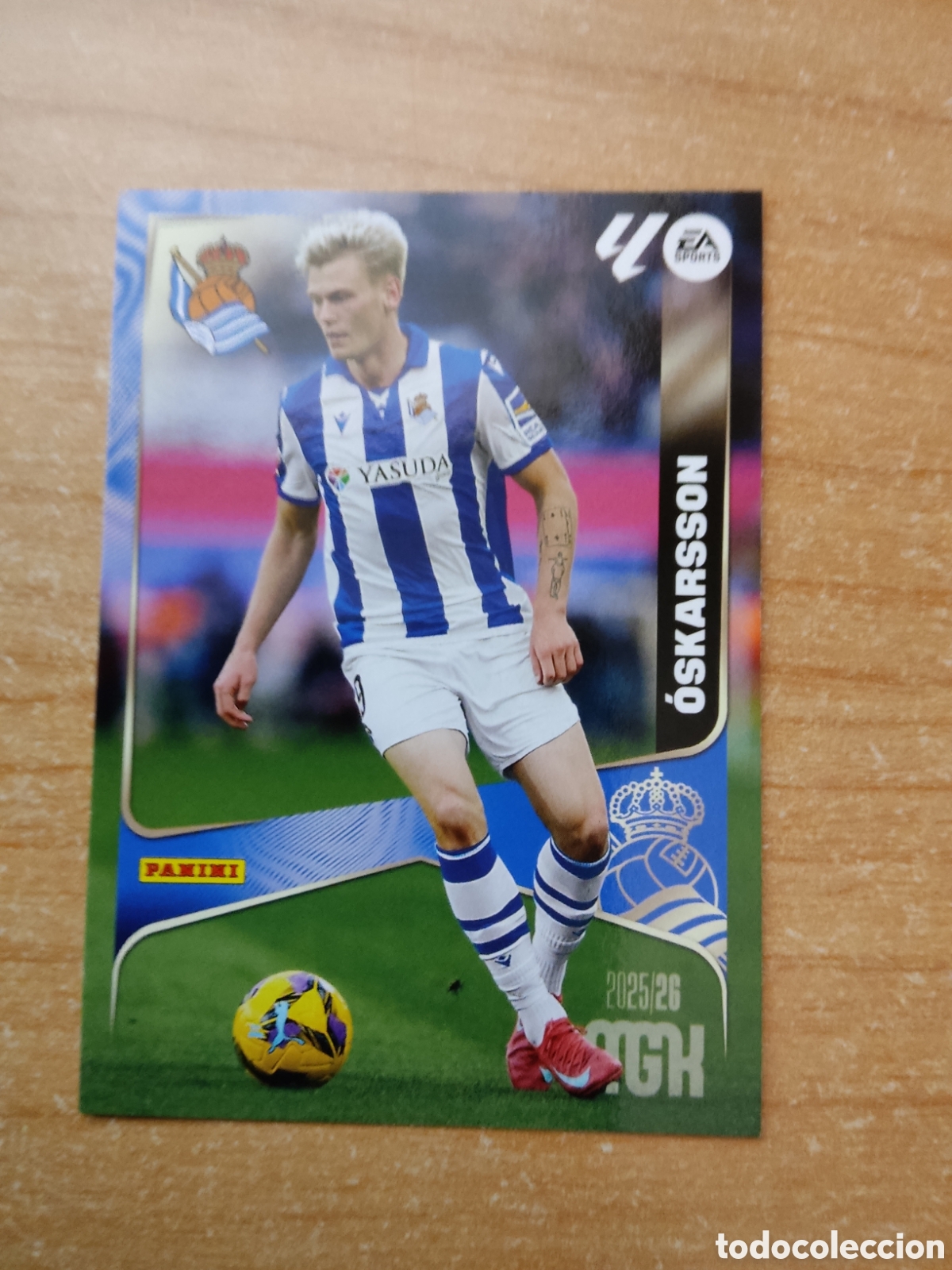 Cromos de f&uacute;tbol: 323 OSKARSSON REAL SOCIEDAD MEGACRACKS 2025 2026