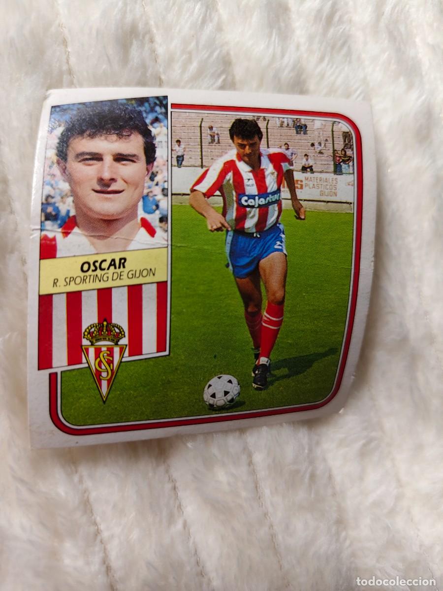 Cromos de f&uacute;tbol: EDICIONES ESTE 89 90 OSCAR REAL SPORTING DE GIJON 1989 1990 DESPEGADO RECUPERADO ALBUM AAQ