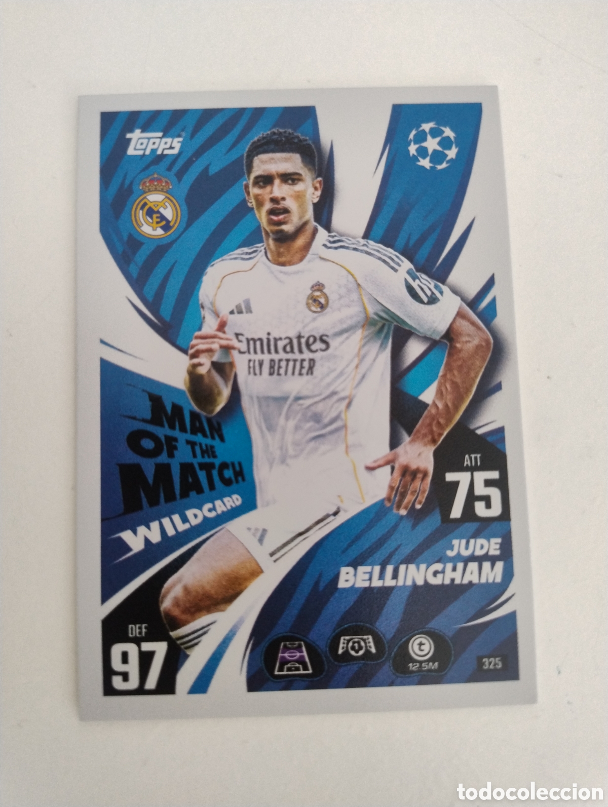 Cromos de f&uacute;tbol: 325 - Bellingham - Real Madrid - Topps Match Attax 2025 - 2026 Man of the Match Wildcard