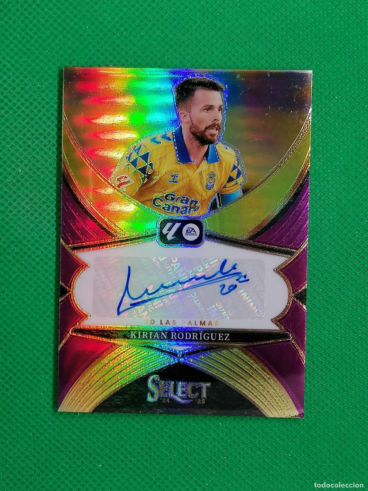 Cromos de f&uacute;tbol: KIRIAN RODRIGUEZ LAS PALMAS AUTO FIRMA AUTOGRAFO ⚽ PANINI LALIGA SELECT PRIZM 24 25 2024 2025 ⚽