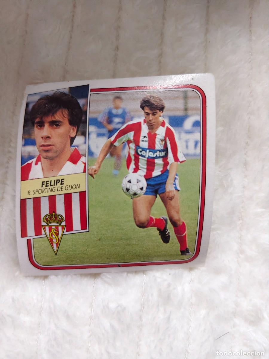 Cromos de f&uacute;tbol: EDICIONES ESTE 89 90 FELIPE REAL SPORTING DE GIJON 1989 1990 DESPEGADO RECUPERADO ALBUM AAQ