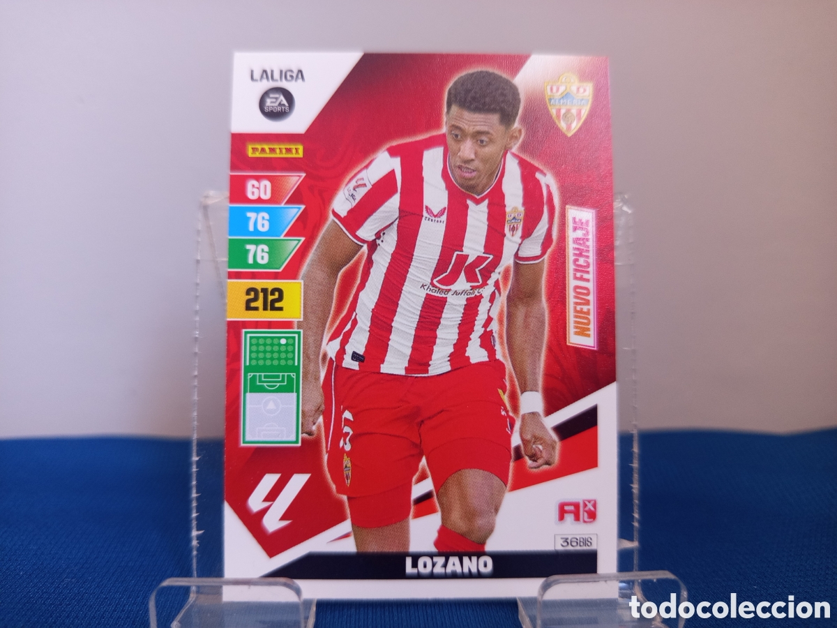 Fu&szlig;ball-Sticker: ❇️ CROMO CARD ⚽ LOZANO ALMERIA 36 BIS NUEVO FICHAJE LIGA 2023 2024 23 24 ADRENALYN XL PANINI ❇️