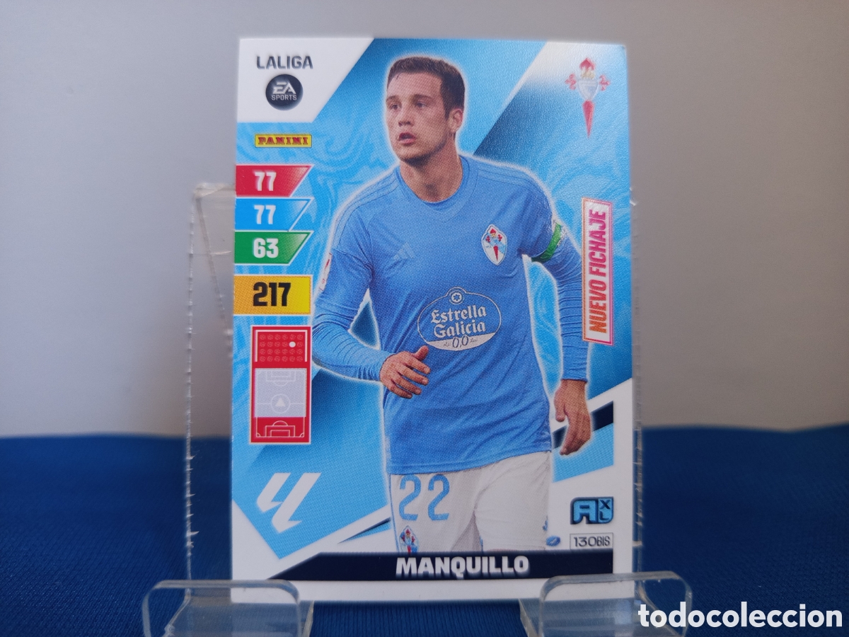 Fu&szlig;ball-Sticker: ❇️ CROMO ⚽ MANQUILLO CELTA DE VIGO 130 BIS NUEVO FICHAJE LIGA 2023 2024 23 24 ADRENALYN XL PANINI ❇️