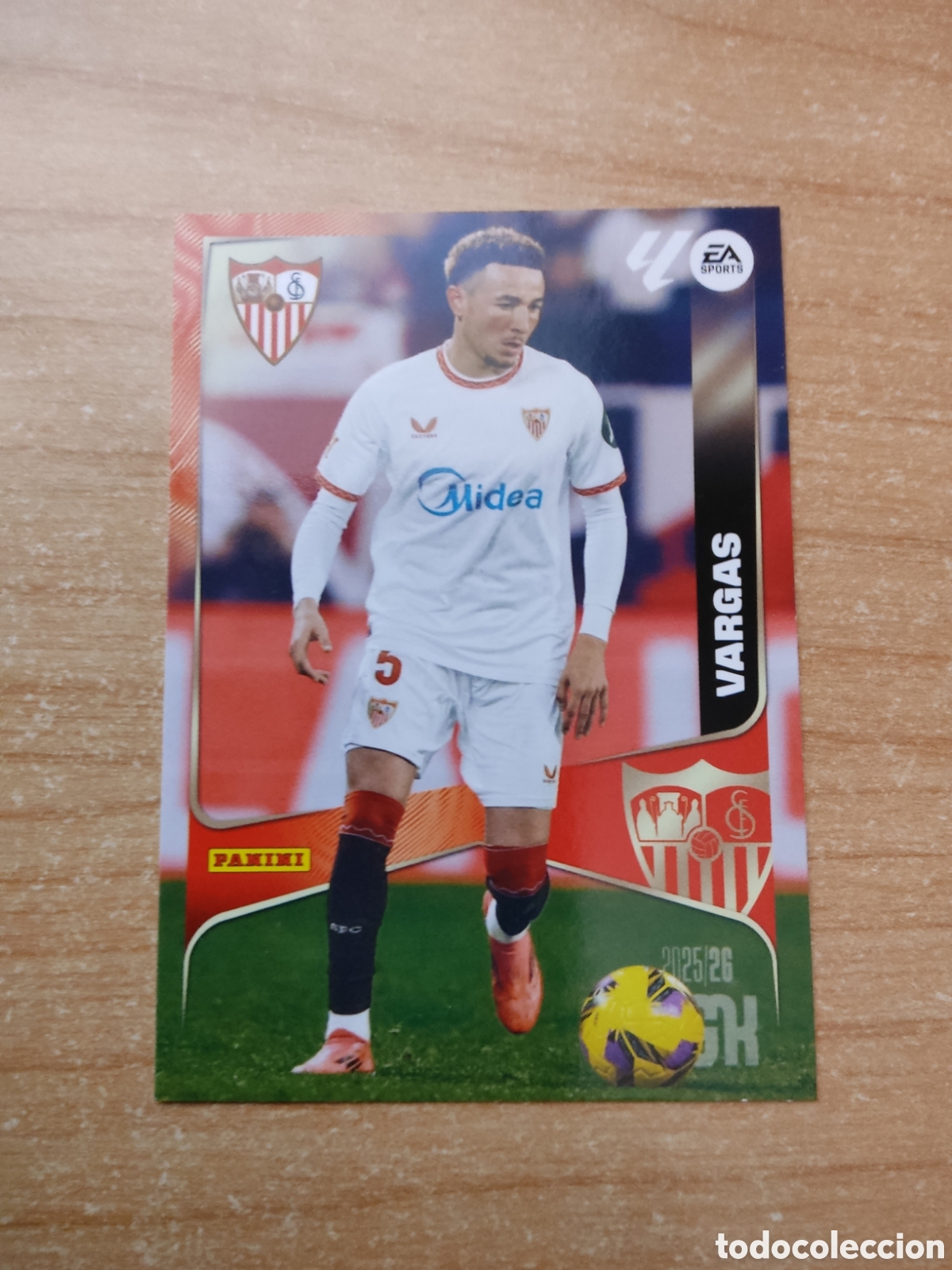 Fu&szlig;ball-Sticker: 337 VARGAS SEVILLA MEGACRACKS 2025 2026
