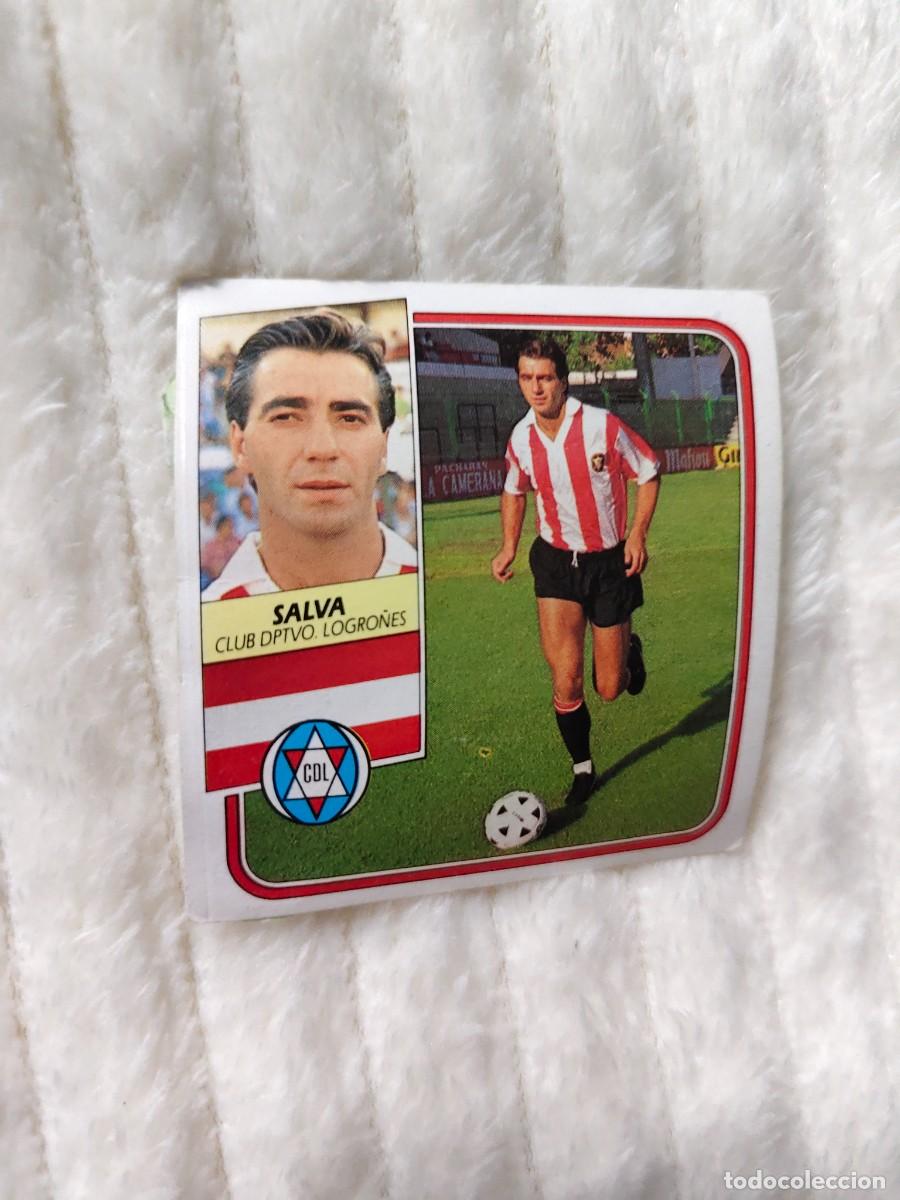 Cromos de f&uacute;tbol: EDICIONES ESTE 89 90 SALVA C.D. LOGRO&Ntilde;&Eacute;S 1989 1990 DESPEGADO RECUPERADO ALBUM AAQ