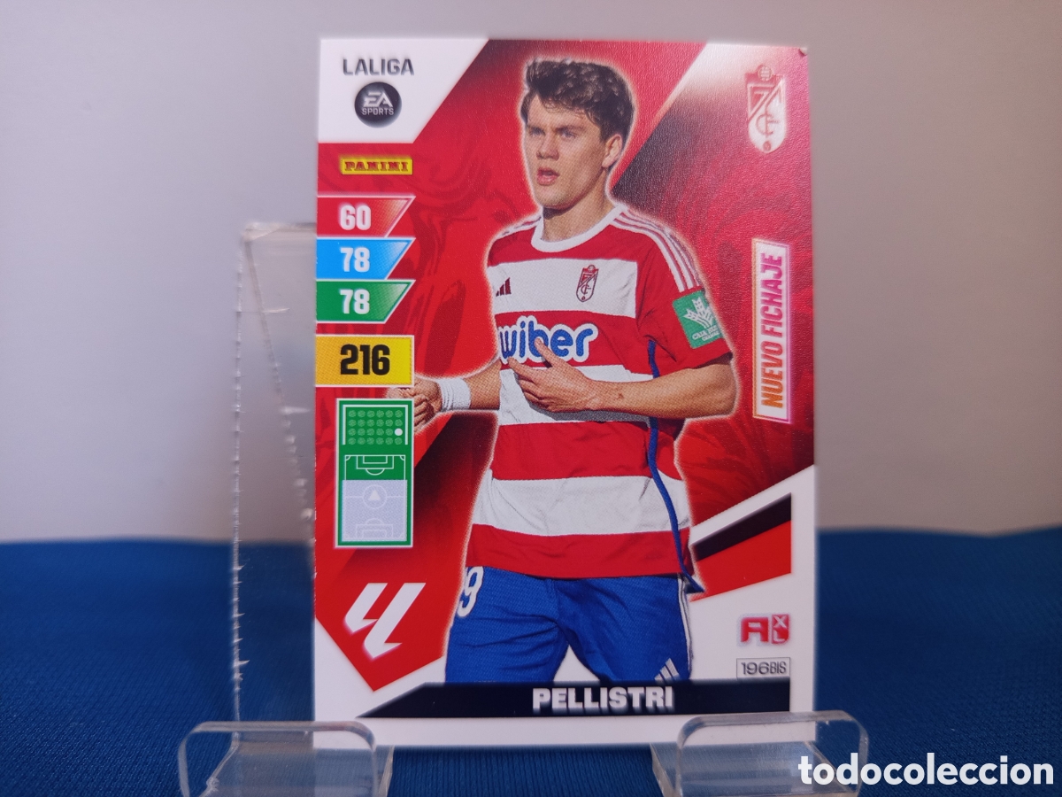 Cromos de f&uacute;tbol: ❇️ CROMO CARD ⚽ PELLISTRI GRANADA 196 BIS NUEVO FICHAJE LIGA 2023 2024 23 24 ADRENALYN XL PANINI ❇️