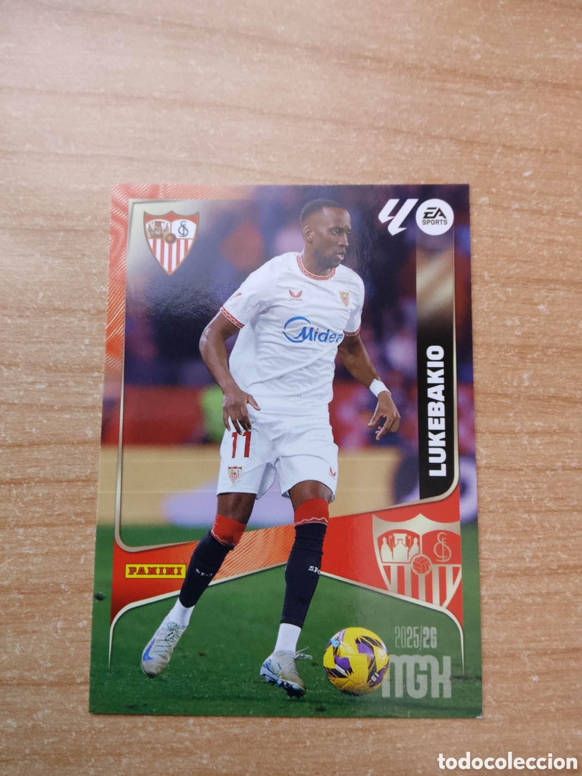 Cromos de f&uacute;tbol: 340 LUKEBAKIO SEVILLA MEGACRACKS 2025 2026