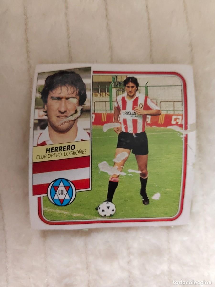 Cromos de f&uacute;tbol: EDICIONES ESTE 89 90 HERRERO C.D. LOGRO&Ntilde;&Eacute;S 1989 1990 DESPEGADO RECUPERADO ALBUM AAQ