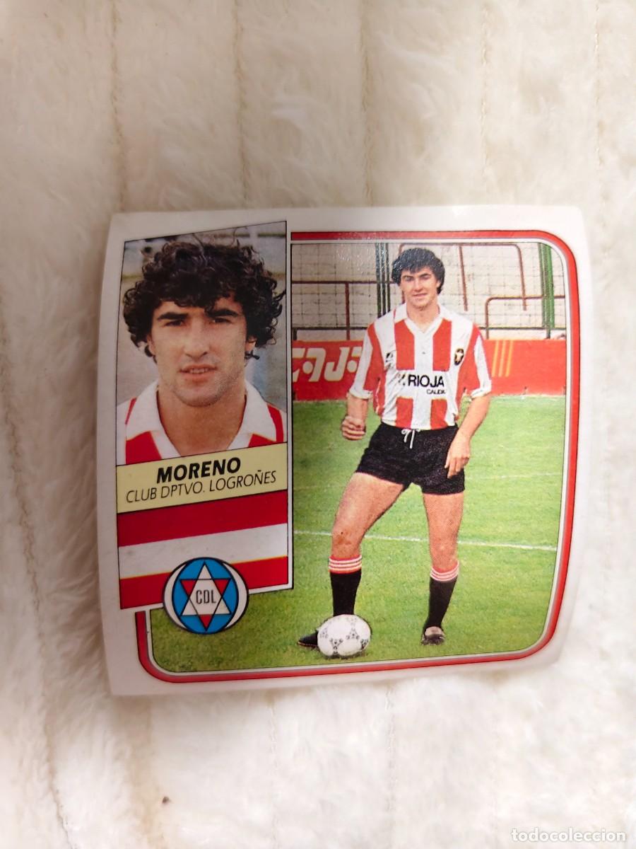 Cromos de f&uacute;tbol: EDICIONES ESTE 89 90 MORENO C.D. LOGRO&Ntilde;&Eacute;S 1989 1990 DESPEGADO RECUPERADO ALBUM AAQ