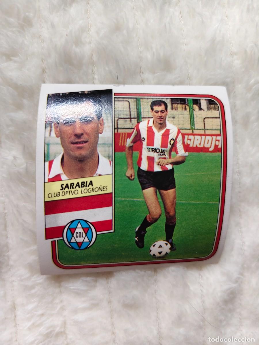 Cromos de f&uacute;tbol: EDICIONES ESTE 89 90 SARABIA C.D. LOGRO&Ntilde;&Eacute;S 1989 1990 DESPEGADO RECUPERADO ALBUM AAQ