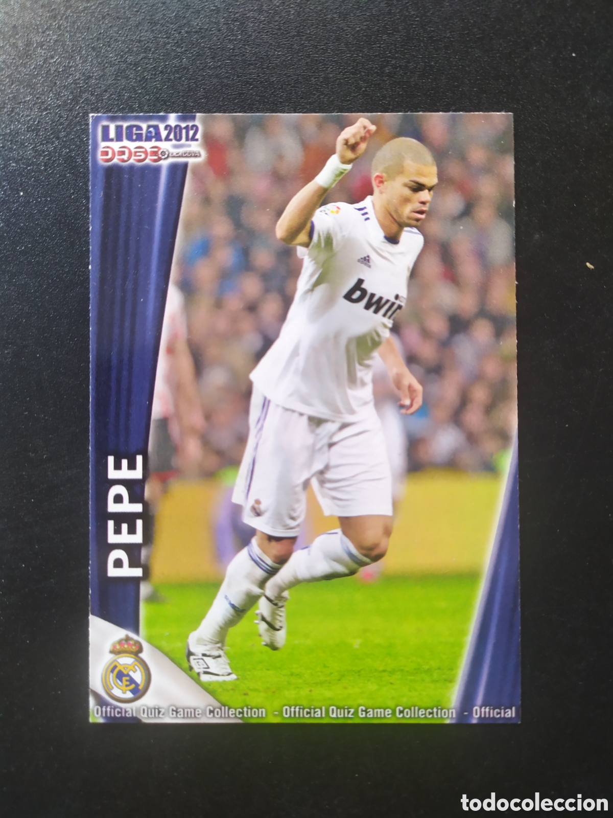 Cromos de f&uacute;tbol: Mundicromo fichas Liga 2011 2012 11 12 Pepe error n&deg; 34 Real Madrid
