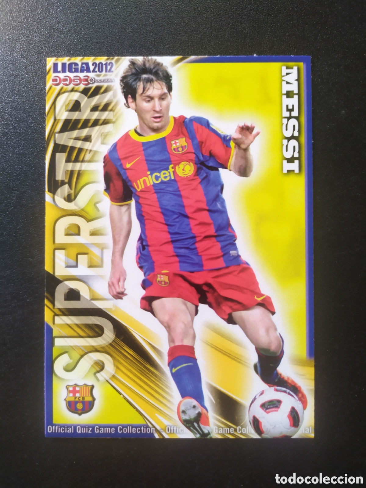 Figurine di Calcio: Mundicromo fichas Liga 2011 2012 11 12 Messi superstar n&deg; 26 Barcelona
