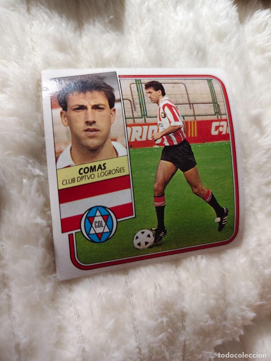 Cromos de f&uacute;tbol: EDICIONES ESTE 89 90 COMAS C.D. LOGRO&Ntilde;&Eacute;S 1989 1990 DESPEGADO RECUPERADO ALBUM AAQ
