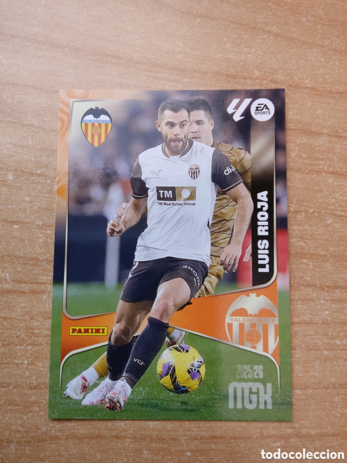 Cromos de f&uacute;tbol: 356 LUIS RIOJA VALENCIA MEGACRACKS 2025 2026