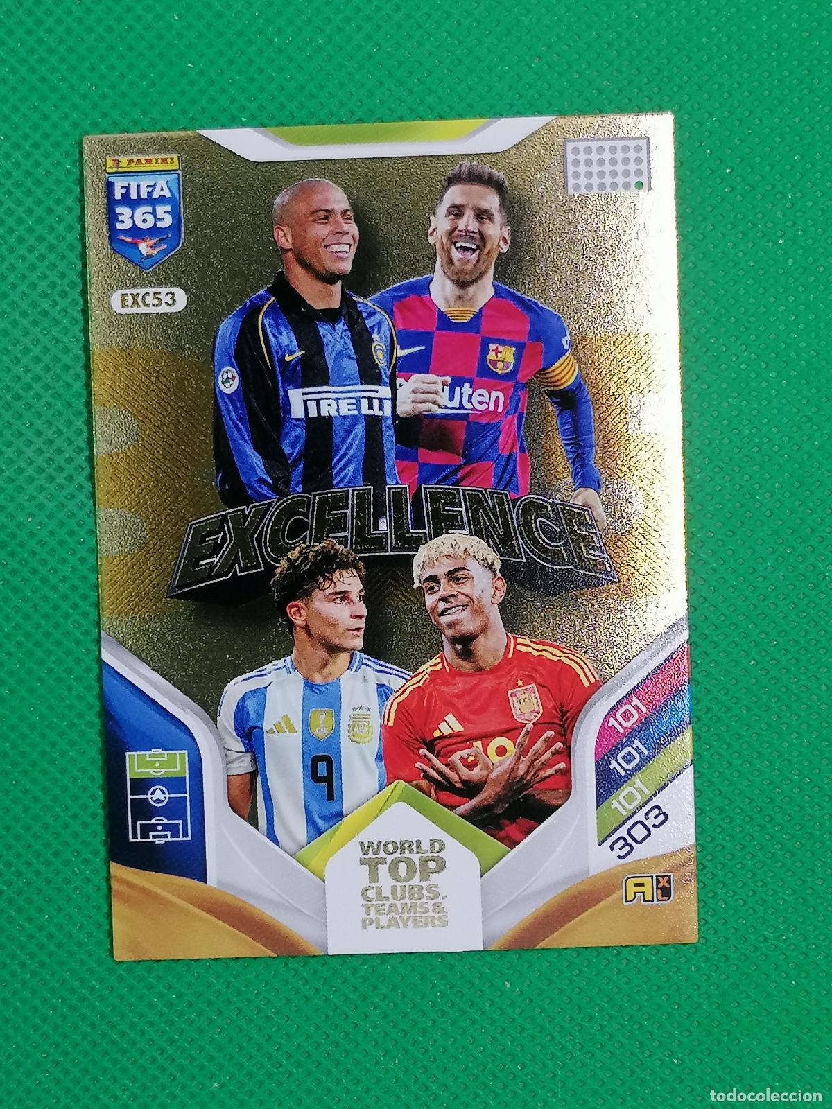 Cromos de f&uacute;tbol: EXC 53 EXC53 RONALDO MESSI YAMAL ALVAREZ EXCELLENCE ⚽ PANINI ADRENALYN FIFA 365 2025 2026 25 26 ⚽