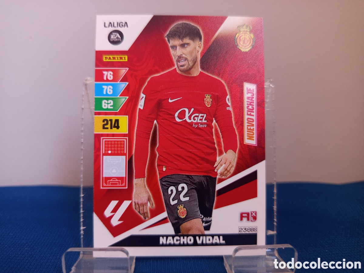 Cartes &agrave; collectionner de Football: ❇️ CROMO CARD ⚽ NACHO VIDAL MALLORCA 238 BIS NUEVO FICHAJE 2023 2024 23 24 ADRENALYN XL PANINI ❇️