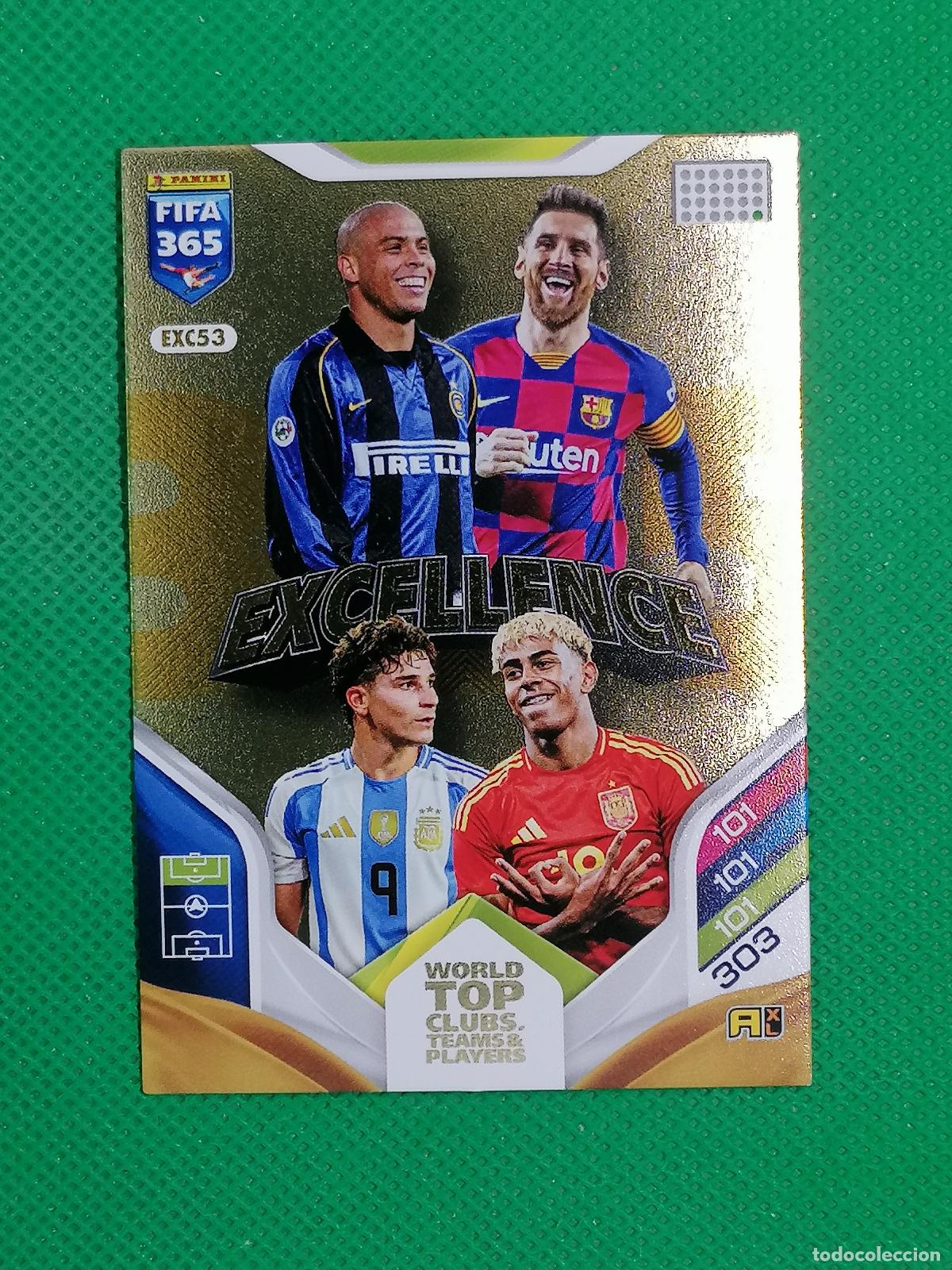Cromos de f&uacute;tbol: EXC 53 EXC53 RONALDO MESSI YAMAL ALVAREZ EXCELLENCE ⚽ PANINI ADRENALYN FIFA 365 2025 2026 25 26 ⚽