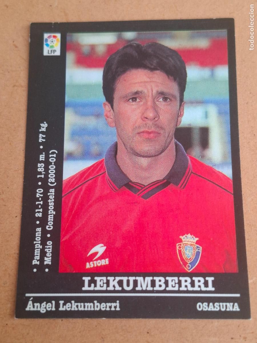 Cromos de f&uacute;tbol: PANINI LIGA 2000 2001 00 01 - 315A LEKUMBERRI - AT. OSASUNA ( NUNCA PEGADO )