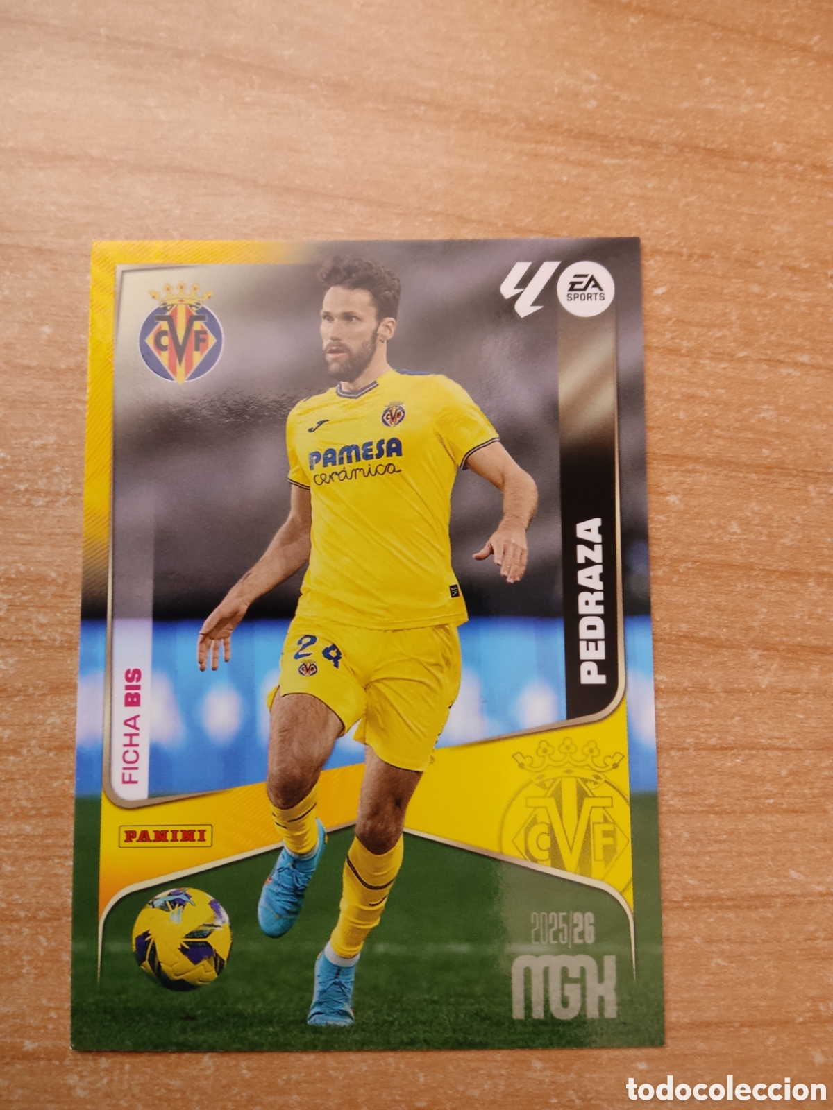Cromos de f&uacute;tbol: 368 BIS PEDRAZA VILLARREAL MEGACRACKS 2025 2026