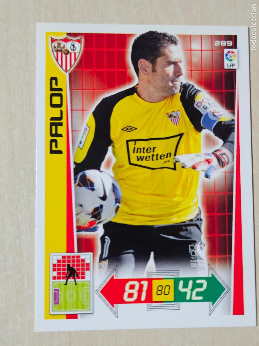 Cromos de f&uacute;tbol: FICHA N&ordm; 289 PALOP - ADRENALYN 12 13 - PANINI 2012 -13 - CROMO - SEVILLA