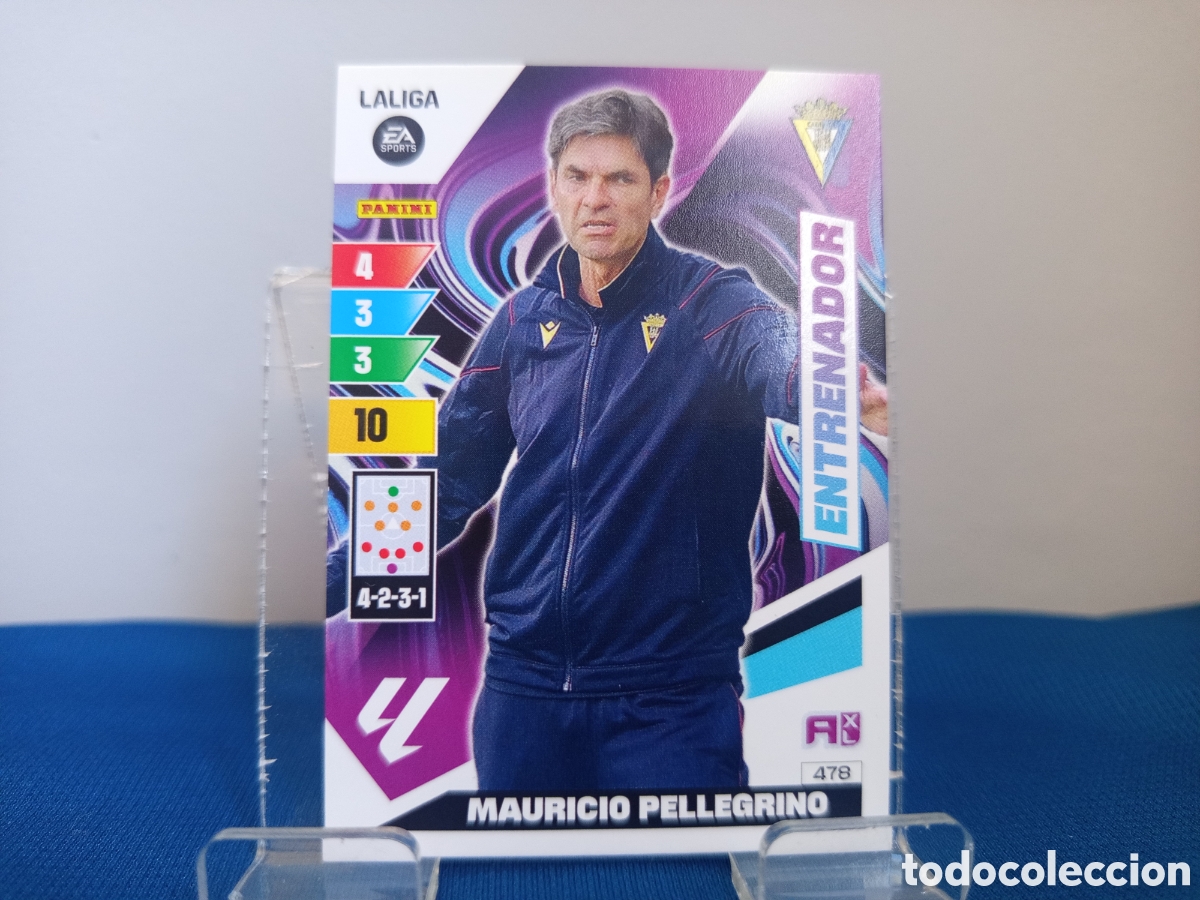 Figurine di Calcio: ❇️ CROMO CARD ⚽ MAURICIO PELLEGRINO C&Aacute;DIZ 478 ENTRENADOR LIGA 2023 2024 23 24 ADRENALYN XL PANINI ❇️