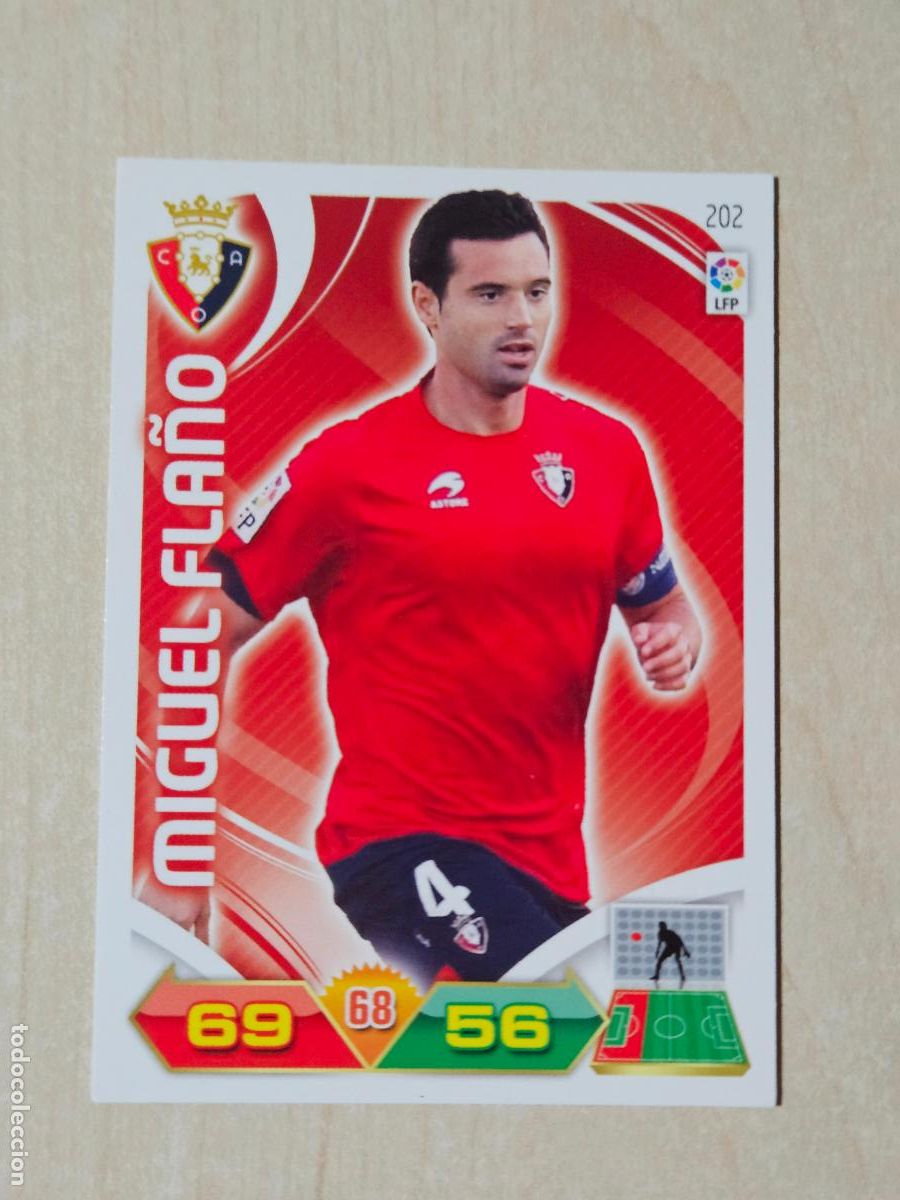 Figurine di Calcio: FICHA N&ordm; 202 MIGUEL FLA&Ntilde;O - ADRENALYN 11 12 - PANINI 2011 -12 - CROMO - OSASUNA