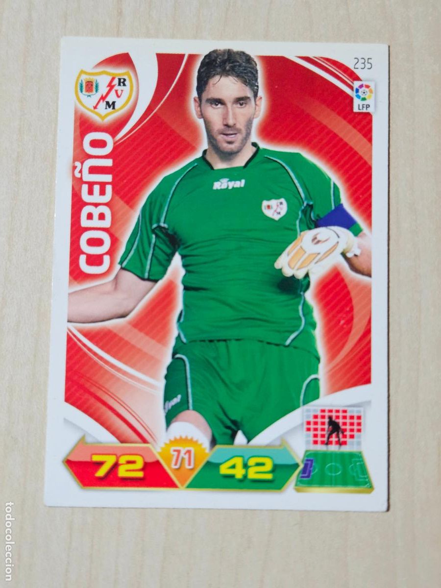 Cromos de f&uacute;tbol: FICHA N&ordm; 235 COBE&Ntilde;O - ADRENALYN 11 12 - PANINI 2011 -12 - CROMO - RAYO VALLECANO