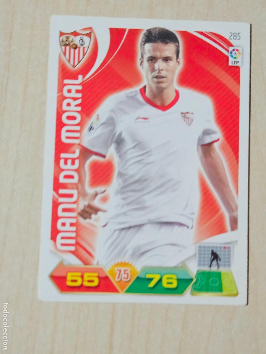 Cromos de f&uacute;tbol: FICHA N&ordm; 285 MANU DEL MORAL - ADRENALYN 11 12 - PANINI 2011 -12 - CROMO - SEVILLA