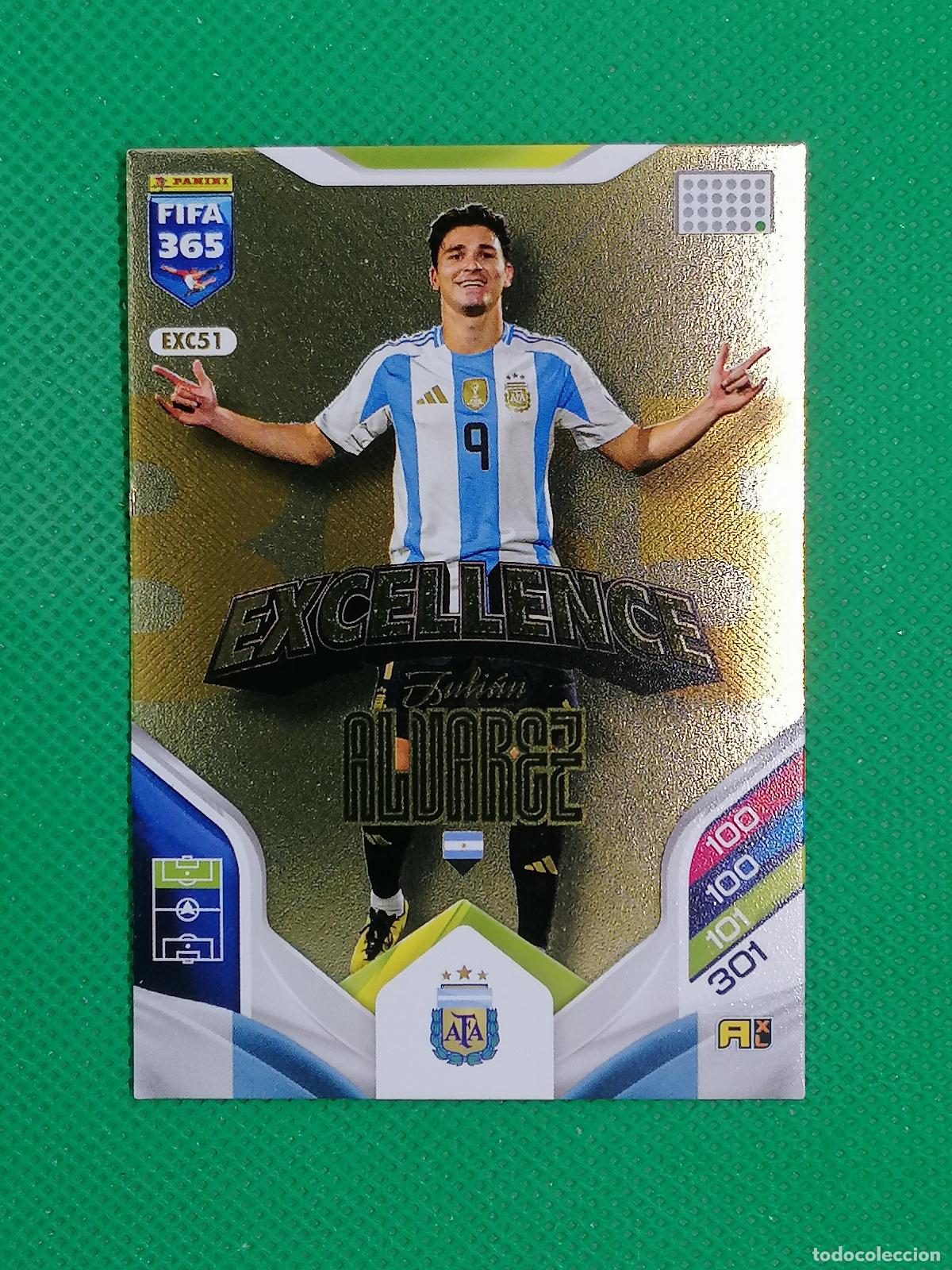 Cromos de f&uacute;tbol: EXC 51 EXC51 JULIAN ALVAREZ ARGENTINA EXCELLENCE ⚽ PANINI ADRENALYN FIFA 365 2025 2026 25 26 ⚽