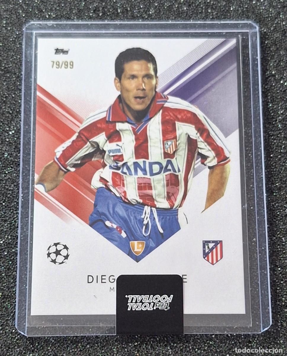 Cromos de f&uacute;tbol: Diego Simeone Atletico de Madrid Topps Total Football 79/99
