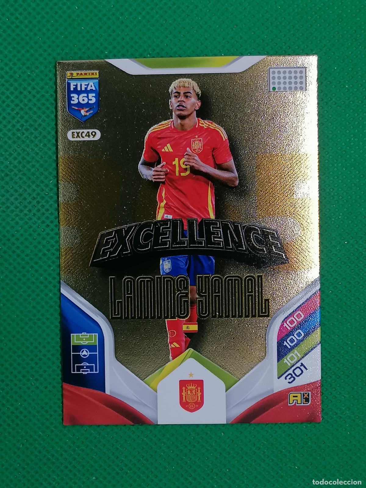 Cromos de f&uacute;tbol: EXC 49 EXC49 LAMINE YAMAL ESPA&Ntilde;A SPAIN EXCELLENCE ⚽ PANINI ADRENALYN FIFA 365 2025 2026 25 26 ⚽