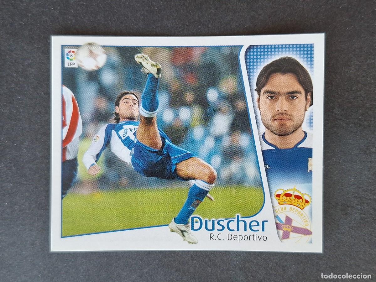 Cromos de f&uacute;tbol: L5 DUSCHER DEPORTIVO DE LA CORU&Ntilde;A LIGA ESTE 2004 2005 04 05 NUNCA PEGADO SIN PEGAR
