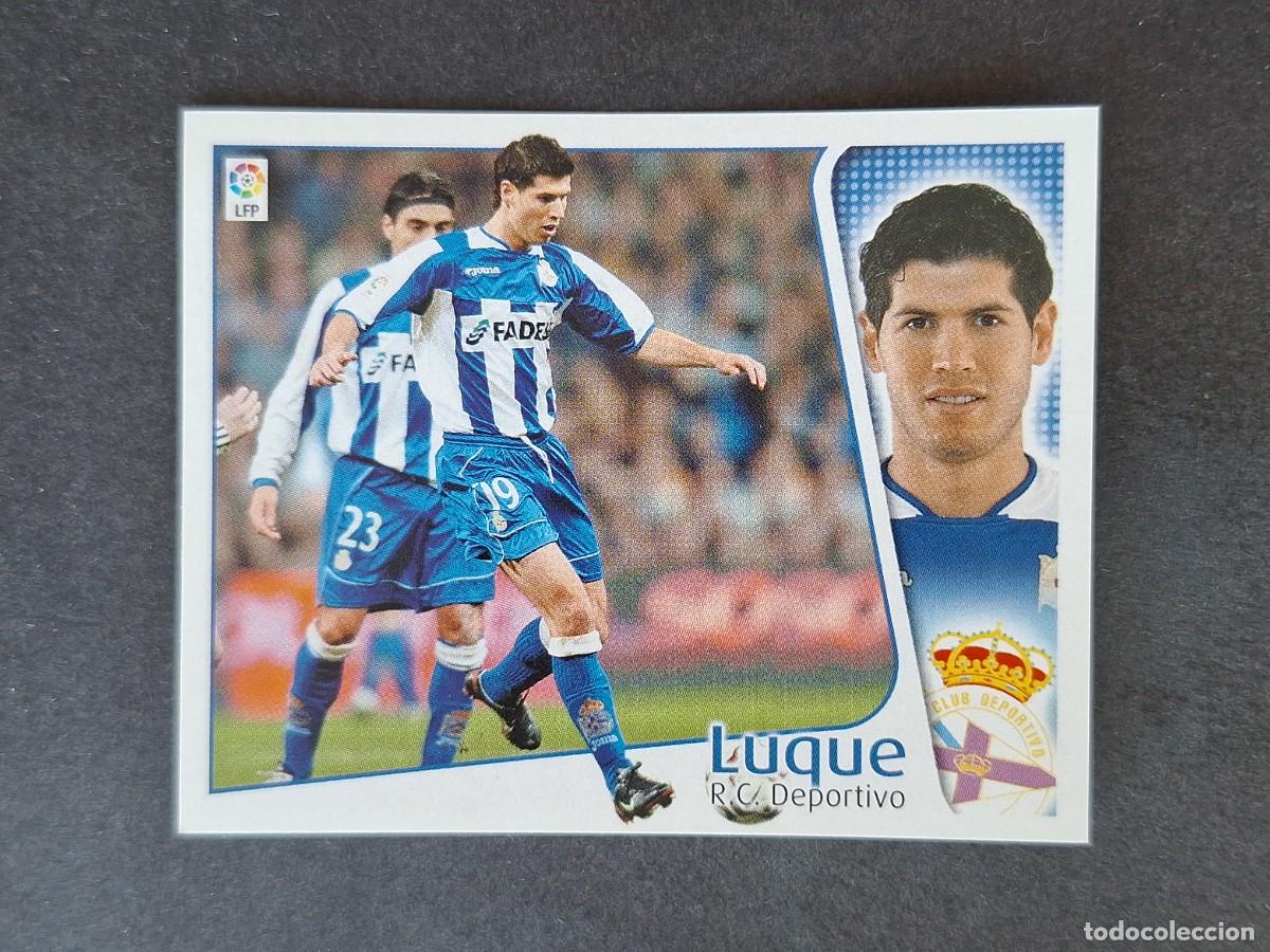 Cromos de f&uacute;tbol: L5 LUQUE DEPORTIVO DE LA CORU&Ntilde;A LIGA ESTE 2004 2005 04 05 NUNCA PEGADO SIN PEGAR