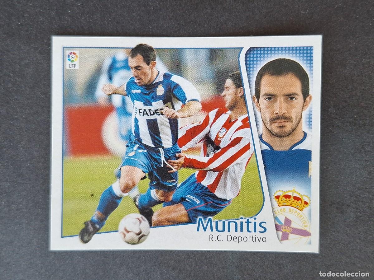 Cromos de f&uacute;tbol: L5 MUNITIS DEPORTIVO DE LA CORU&Ntilde;A LIGA ESTE 2004 2005 04 05 NUNCA PEGADO SIN PEGAR