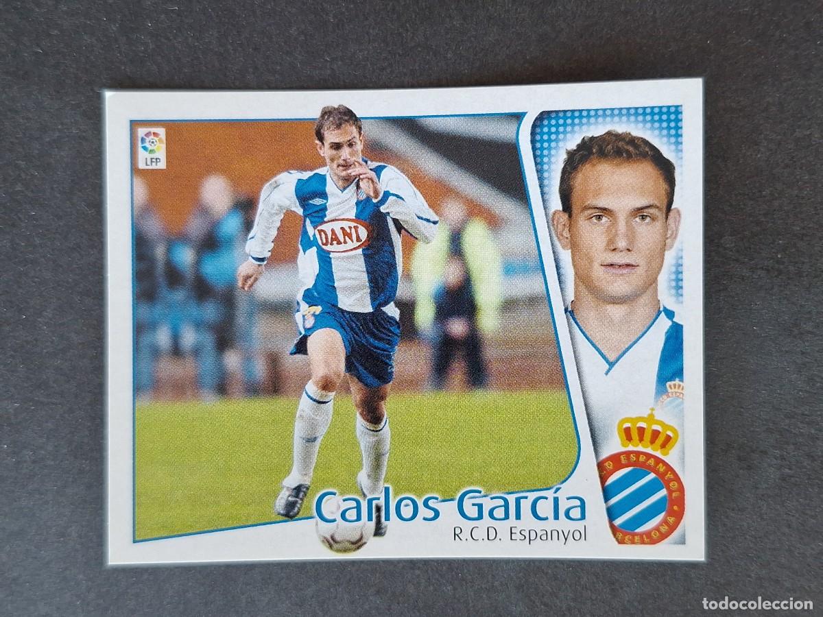 Cromos de f&uacute;tbol: L5 CARLOS GARCIA R. C. D. ESPA&Ntilde;OL LIGA ESTE 2004 2005 04 05 NUNCA PEGADO SIN PEGAR