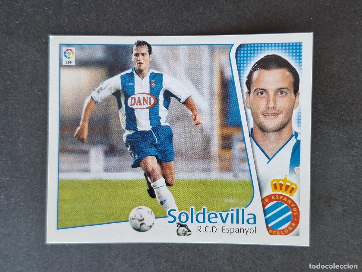 Cromos de f&uacute;tbol: L5 SOLDEVILLA R. C. D. ESPA&Ntilde;OL LIGA ESTE 2004 2005 04 05 NUNCA PEGADO SIN PEGAR