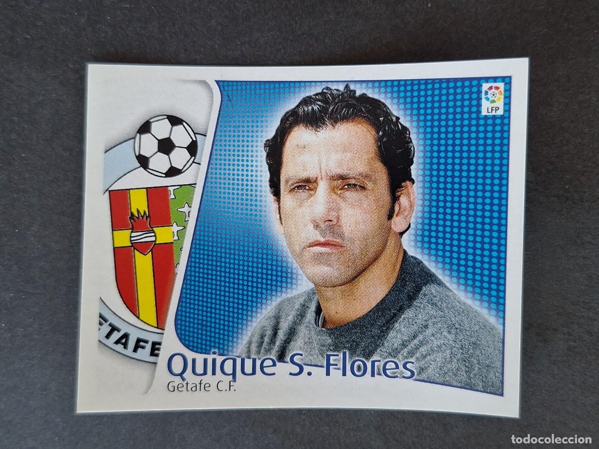 Cromos de f&uacute;tbol: L5 QUIQUE S. FLORES ENTRENADOR GETAFE C. F. LIGA ESTE 2004 2005 04 05 NUNCA PEGADO SIN PEGAR