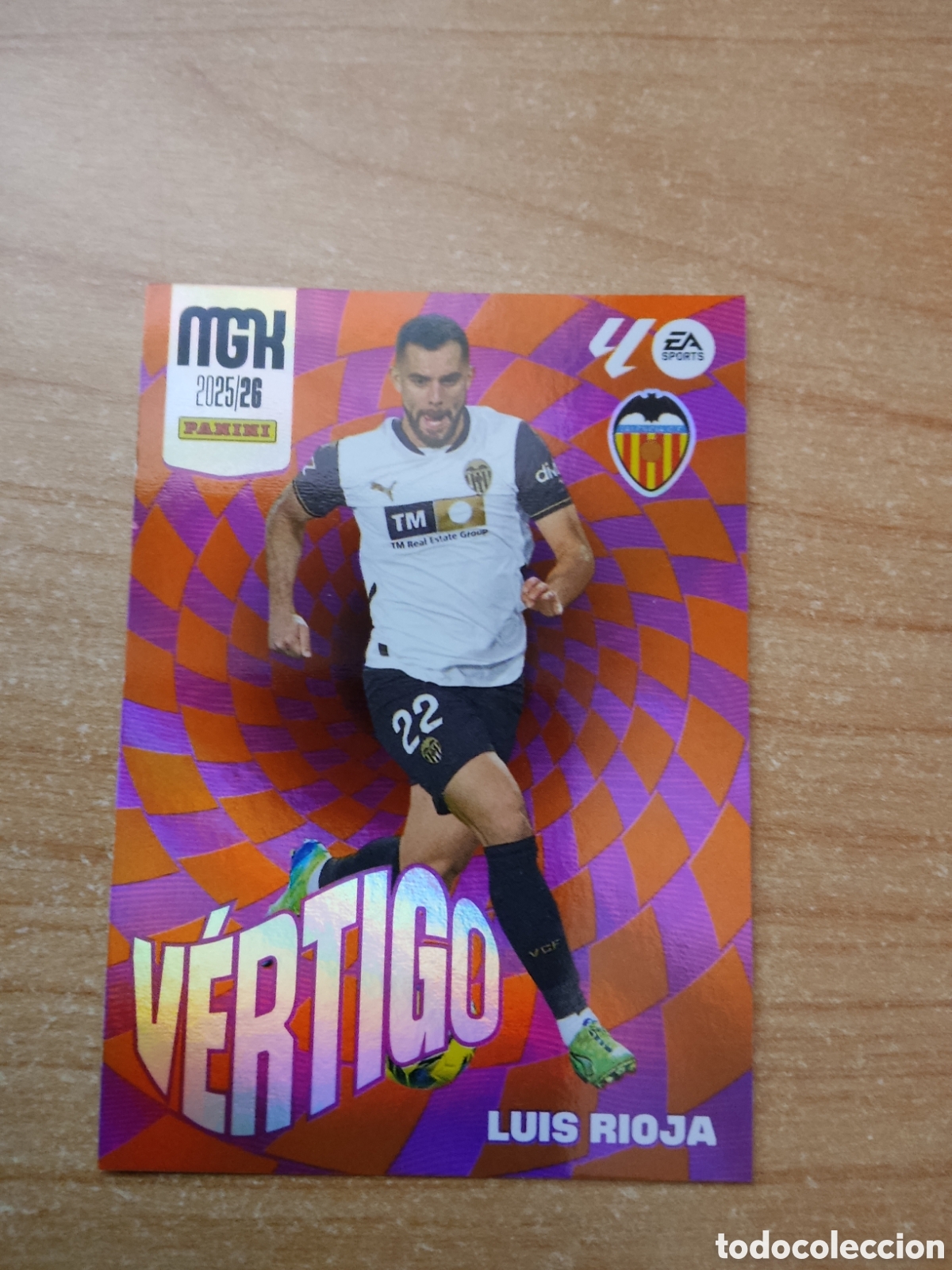 Figurine di Calcio: 385 LUIS RIOJA VERTIGO VALENCIA MEGACRACKS 2025 2026