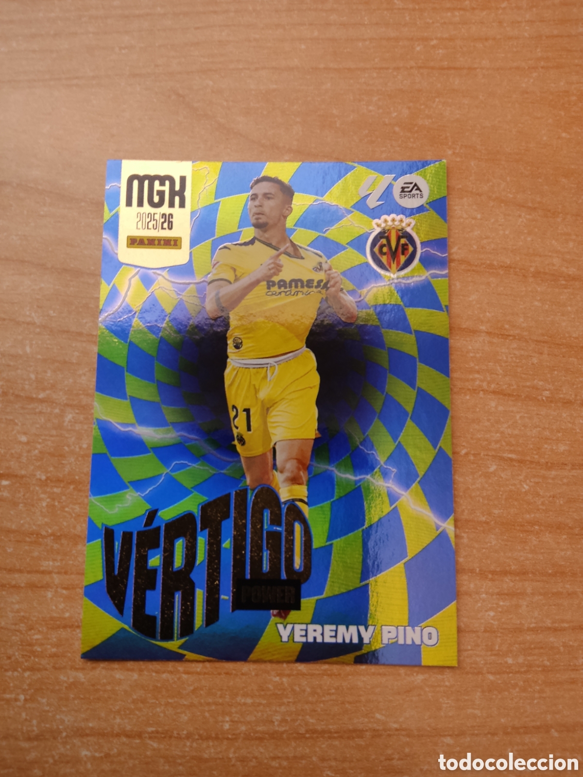 Cromos de f&uacute;tbol: 387 YEREMY PINO VERTIGO POWER VILLARREAL MEGACRACKS 2025 2026