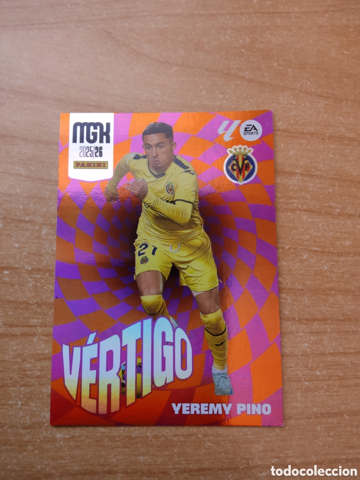 Cromos de f&uacute;tbol: 387 YEREMY PINO VERTIGO VILLARREAL MEGACRACKS 2025 2026