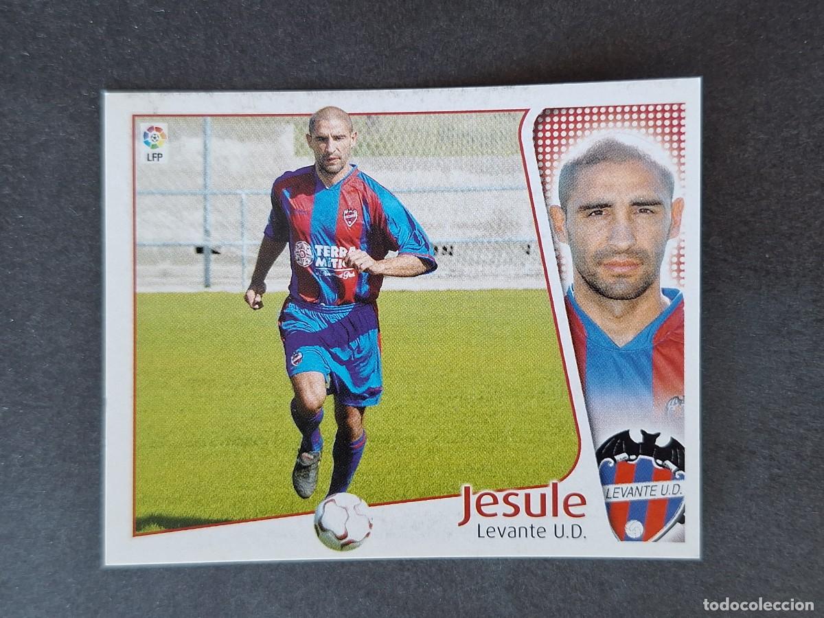 Cromos de f&uacute;tbol: L5 JESULE LEVANTE U. D. LIGA ESTE 2004 2005 04 05 NUNCA PEGADO SIN PEGAR