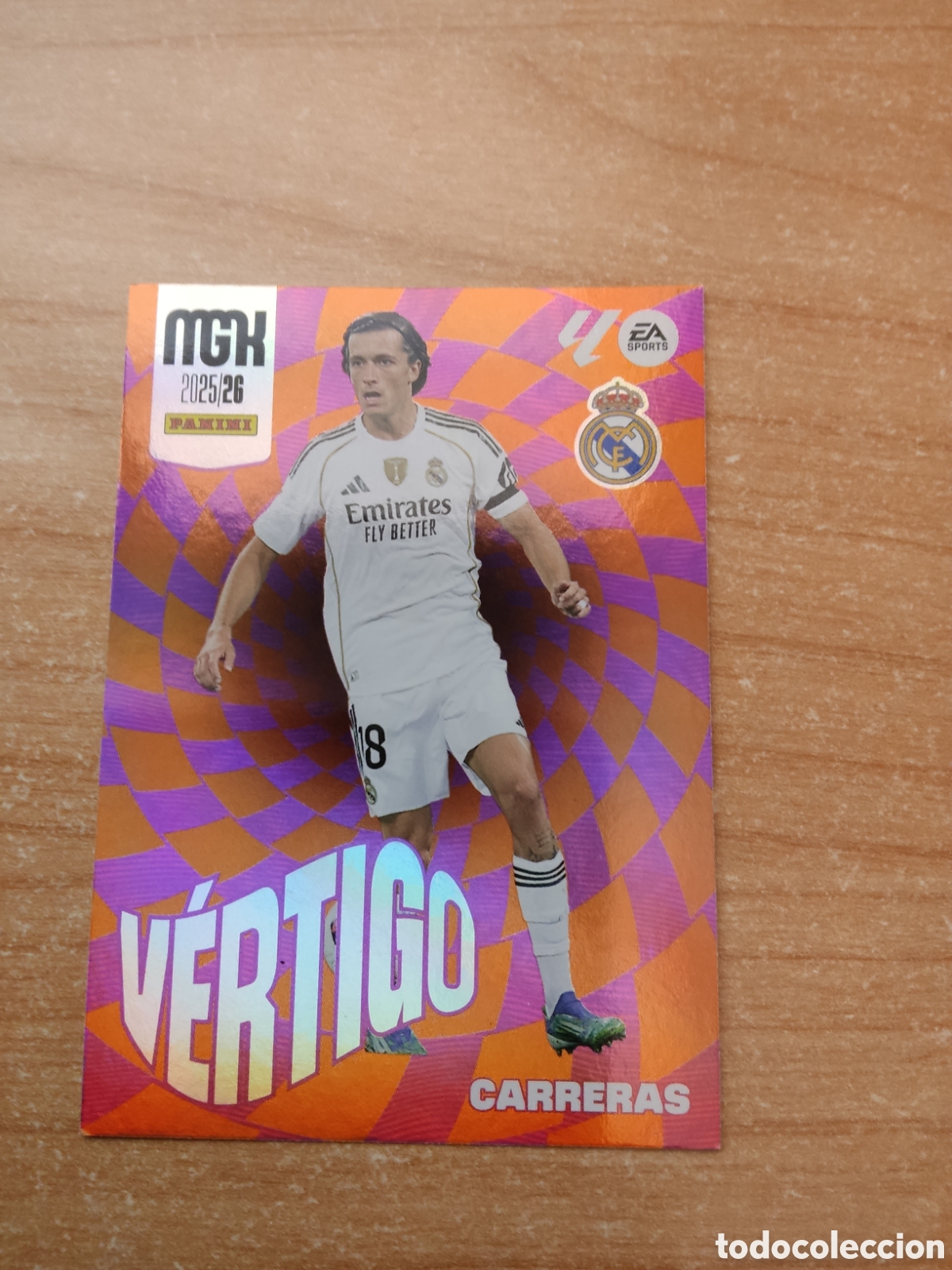 Cromos de f&uacute;tbol: 508 CARRERAS VERTIGO REAL MADRID MEGACRACKS 2025 2026